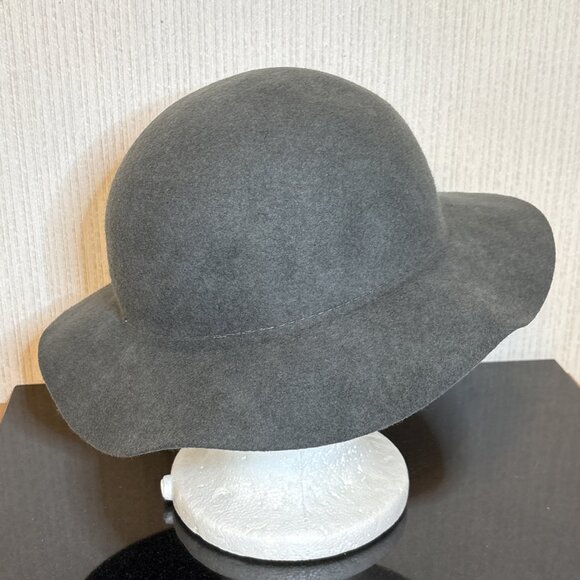 Yellow 108 Fedora Medium 100% Wool Floppy Autumn Hat Unisex USA Made Reclaimed - Picture 5 of 11